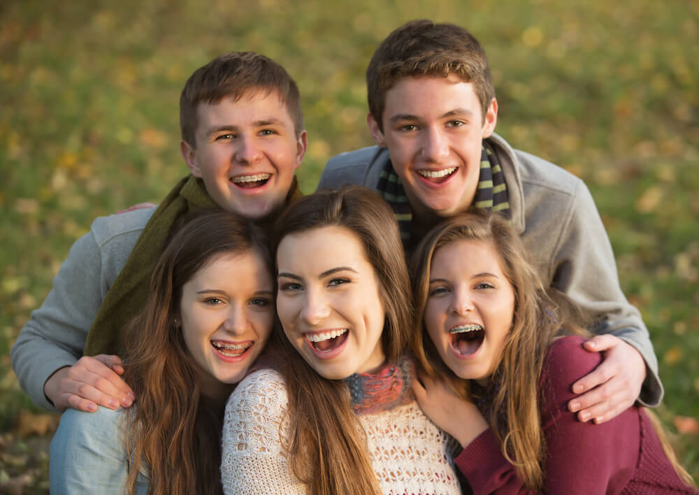 teen orthodontic patient smiling